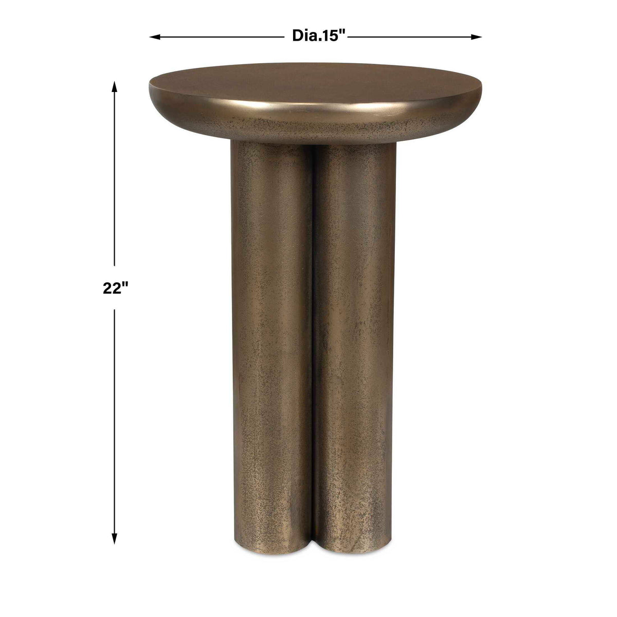 Thorp Outdoor Accent Table Brass - Gold by Uttermost - View 9