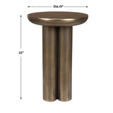 Thorp Outdoor Accent Table Brass - Gold by Uttermost - View 9