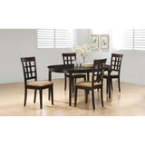 Missell Cappuccino and Beige 5-piece Dining Set