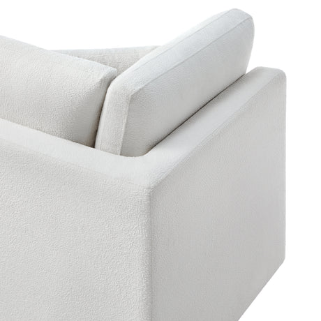 Chauncy 5-PC Sectional in Ivory with Performance Fabric, Modular Design - sold by Home Elegance USA