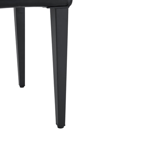 Table and chair set.71*35.4 inch White Grain Spliced Dining Table With Storage Function In The Middle Of The Table Legs.Paired with 8 black PU dining chairs with ergonomic buckle backrest. - sold by Home Elegance USA