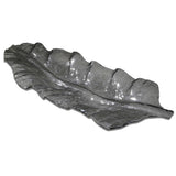 Smoked Leaf Glass Tray - Dark Gray by Uttermost - View 1