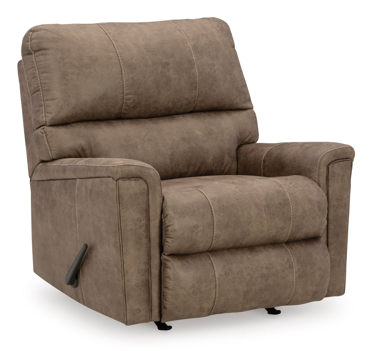 Ashley Fossil Navi Rocker Recliner - Faux Leather | Home Elegance USA