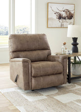 Ashley Fossil Navi Rocker Recliner - Faux Leather | Home Elegance USA