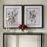 Delicate Flowers Framed Prints (Set of 2) - Green by Uttermost - View 2