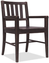 Driftwood Splatback Arm Chair (Set of 2) Burnt Timber - Black by Hooker Furniture - View 1