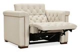 Savion Deux Power Recliner With Power Headrest - Beige by Hooker Furniture - View 7