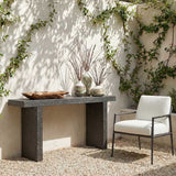 Hagan Indoor-Outdoor Console Table Slate - Black by Uttermost - View 2
