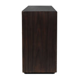 Stevenson Chiseled 4 Door Cabinet Black / Brown / Woodtone - Dark Brown by Uttermost - View 5