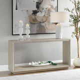Prism Light Oak Console Table - Gray by Uttermost - View 3