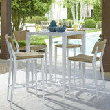 Montellano Outdoor Bar Table - White by Uttermost - View 2