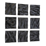 Malosi Wood Wall Decor (Set of 9) - Black by Uttermost - View 3