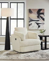 Ashley Ivory Tie - Breaker Swivel Glider Recliner - Velvet | Home Elegance USA