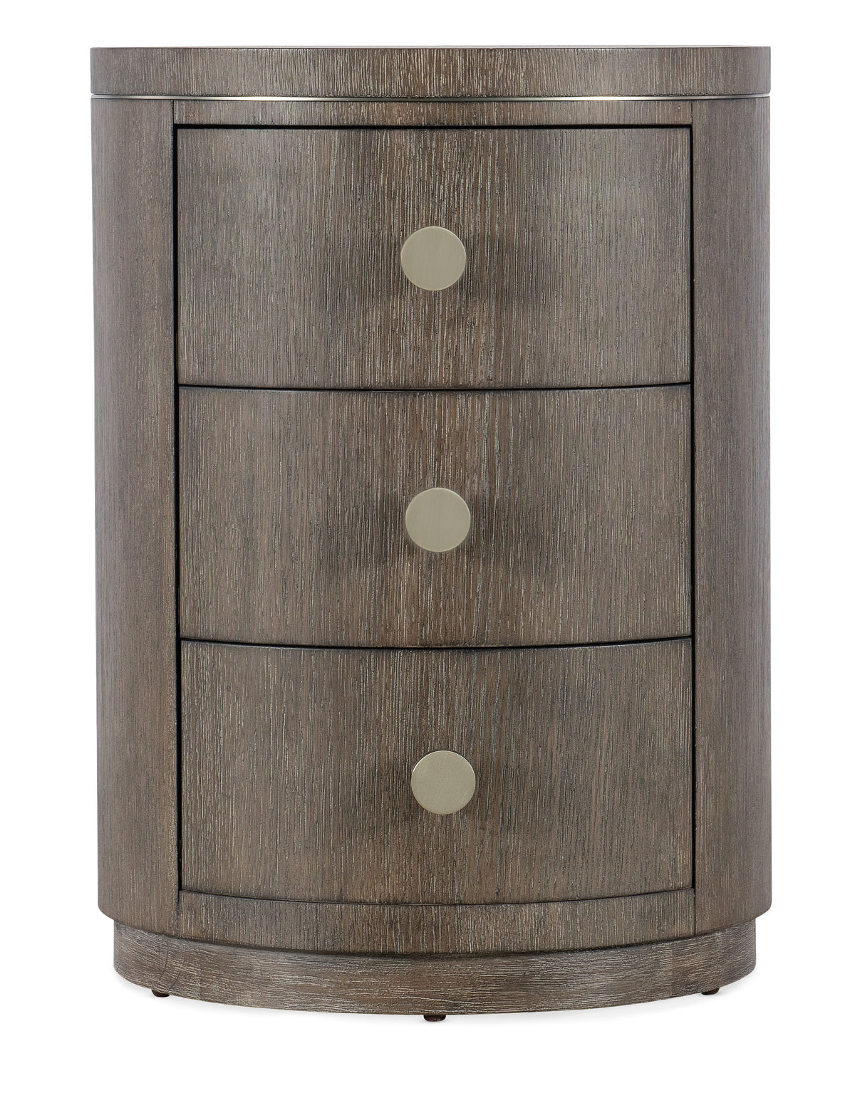 Modern Mood Round Nightstand - Dark Brown / Dark Gray by Hooker Furniture - View 3