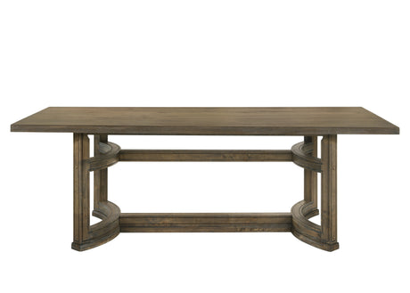 Parfield Weathered Oak Finish 7PCs Dining Room Set - sold by Home Elegance USA
