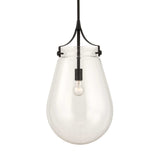 Dewdrop 1 Light Glass Shade Pendant - Black by Uttermost - View 1