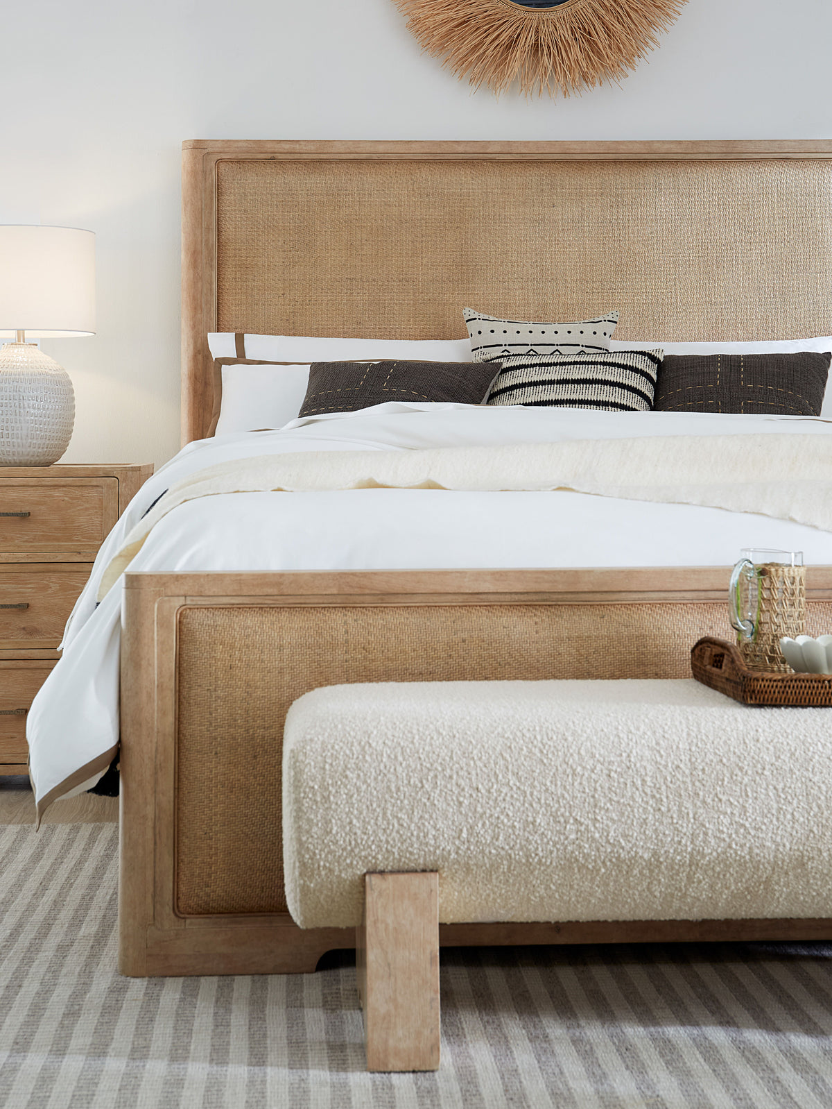 Retreat Bed Bench - Beige / Light Brown by Hooker Furniture - View 5