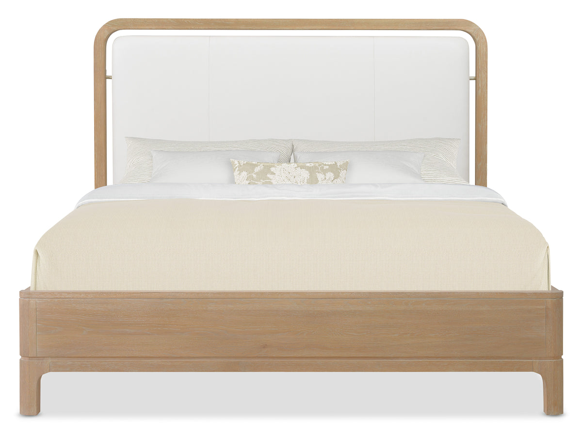 Banyon Bay King Panel Bed Desert Oak - Light Brown / White by Hooker Furniture - View 9