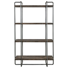 Stilo Urban Industrial Etagere - Dark Brown / Dark Gray by Uttermost - View 1