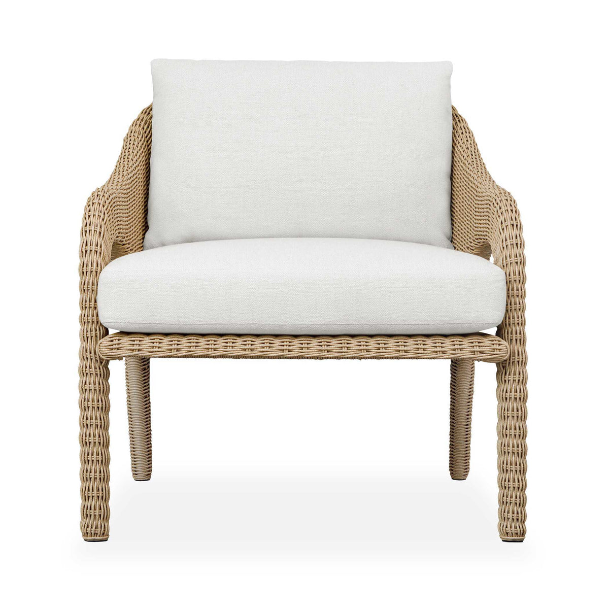 Kavali Outdoor Wicker Lounge Chair Woodtone - Light Brown by Uttermost - View 1