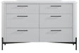 6 Drawer Dresser - White
