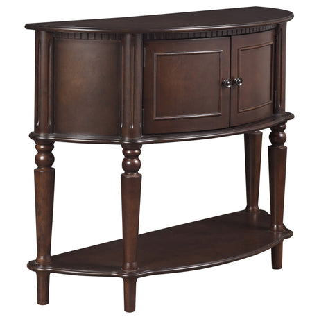 Brenda Console Table with Curved Front Brown | Coaster | Home Elegance USA