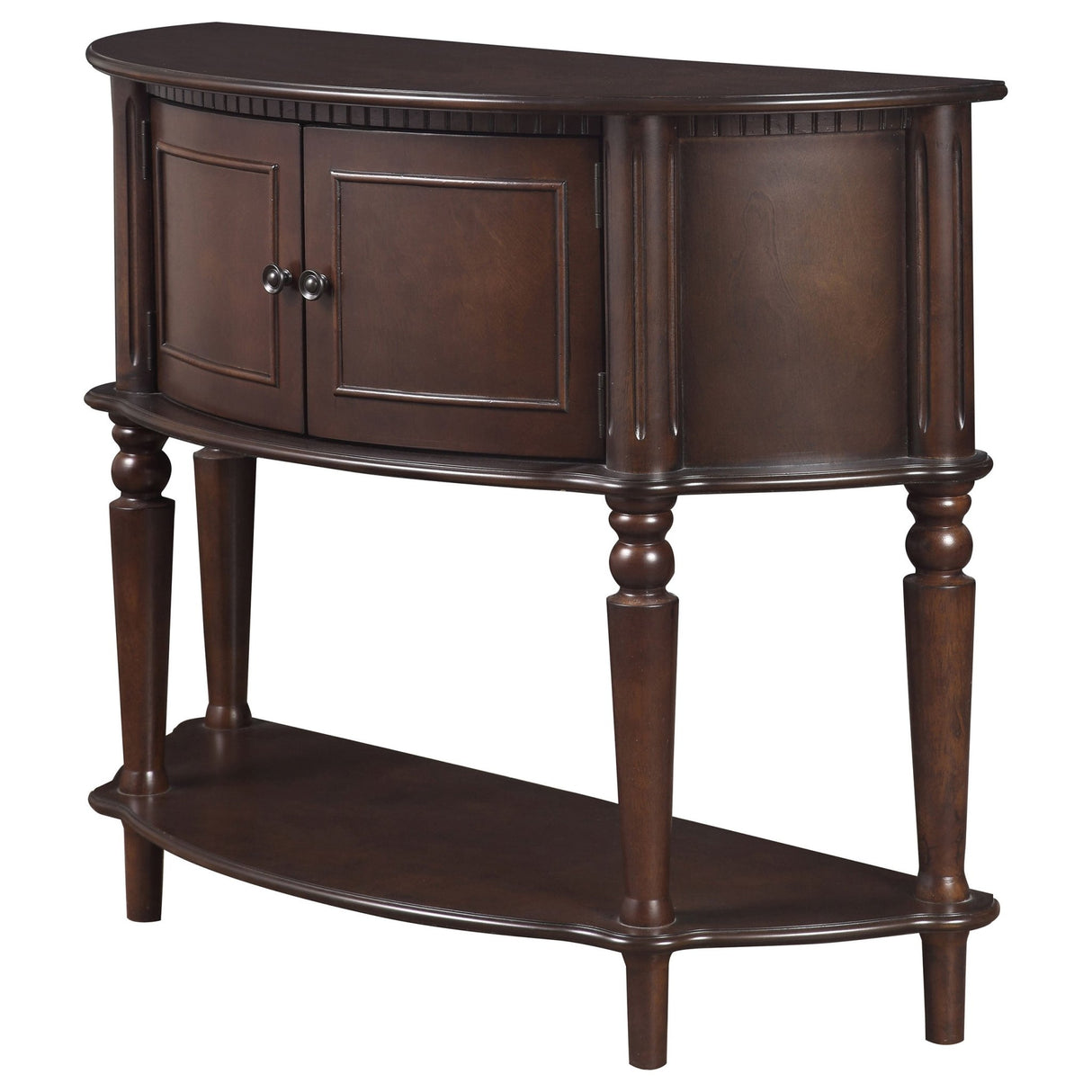 Brenda Console Table with Curved Front Brown | Coaster | Home Elegance USA