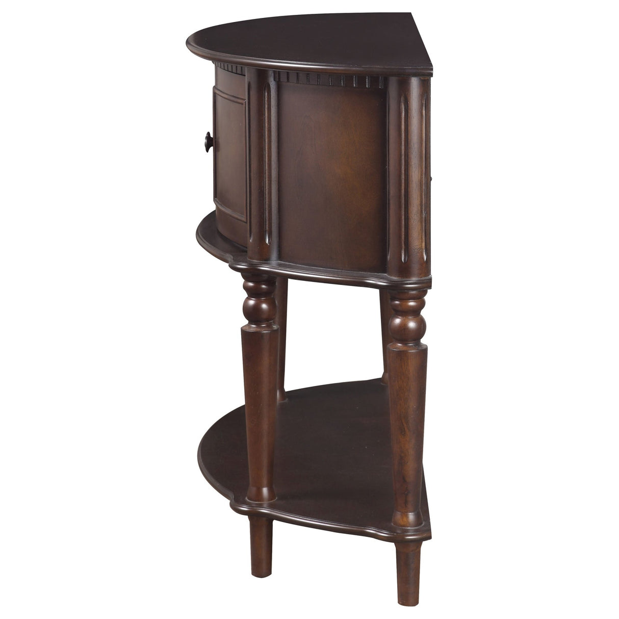 Brenda Console Table with Curved Front Brown | Coaster | Home Elegance USA