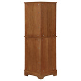 Coreosis 4 - shelf Corner Curio Cabinet Golden Brown | Coaster - 950185 - Home Elegance USA - 5