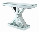 Console Table - Lurlynn X-shaped Base Console Table Clear Mirror