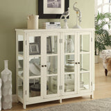 Sable 4 - door Display Accent Cabinet White | Coaster | Home Elegance USA