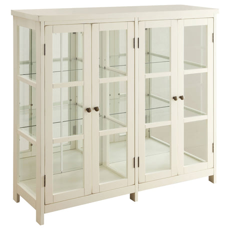 Sable 4 - door Display Accent Cabinet White | Coaster | Home Elegance USA