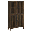 Tall Accent Cabinet - Elouise 4-door Engineered Wood Tall Accent Cabinet Dark Pine