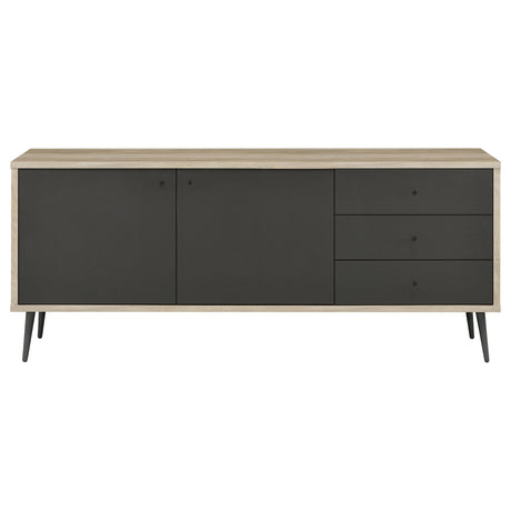 Maeve 2 - door Engineered Wood Accent Cabinet Grey and Antique Pine | Coaster | Home Elegance USA