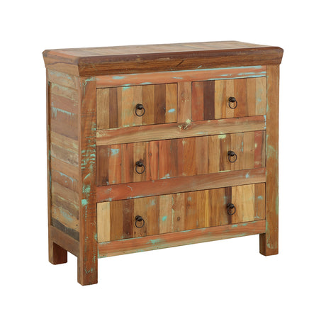 Accent Cabinet - Harper 4-drawer Accent Cabinet Reclaimed Wood