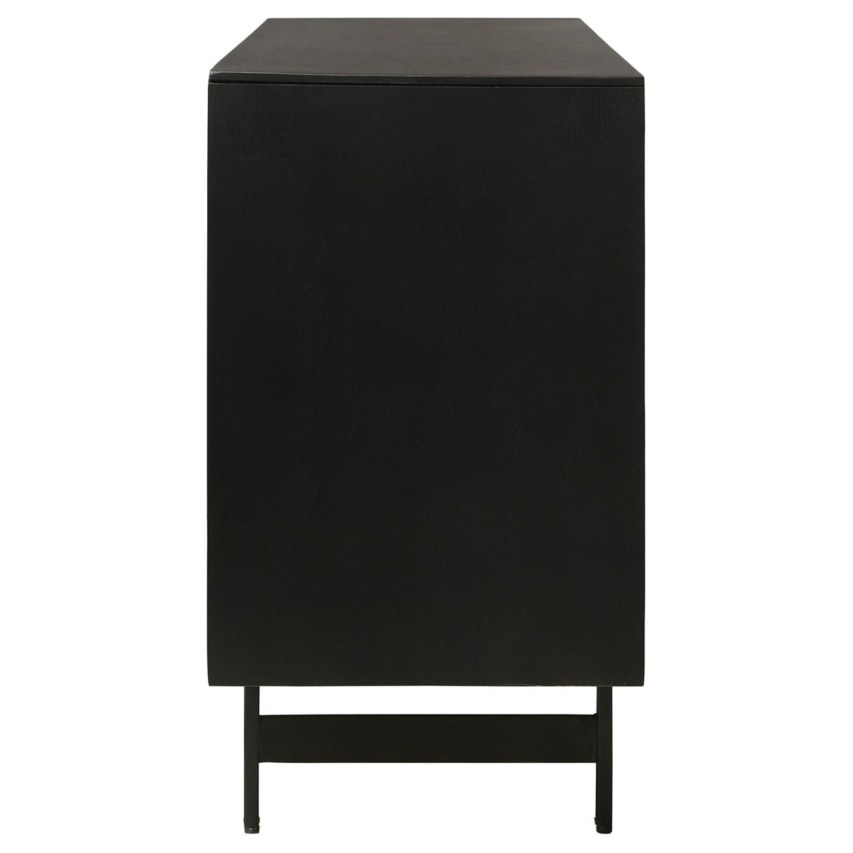 Aminah 3 - door Wooden Accent Cabinet Natural and Black | Coaster | Home Elegance USA