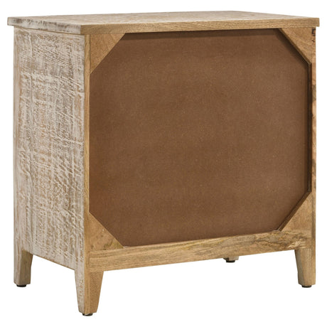 Mariska 3 - drawer Wooden Accent Cabinet White Distressed | Coaster | Home Elegance USA