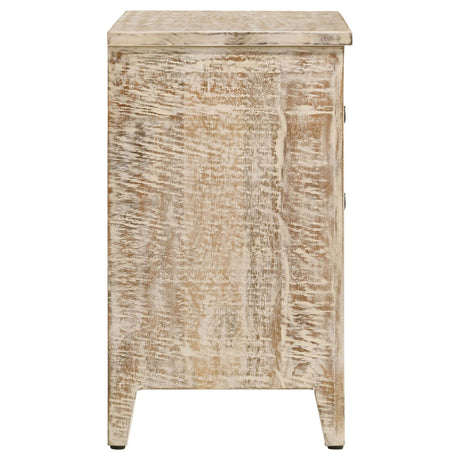 Mariska 3 - drawer Wooden Accent Cabinet White Distressed | Coaster | Home Elegance USA
