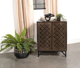 Accent Cabinet - Zaria 2-door Wooden Accent Cabinet Brown