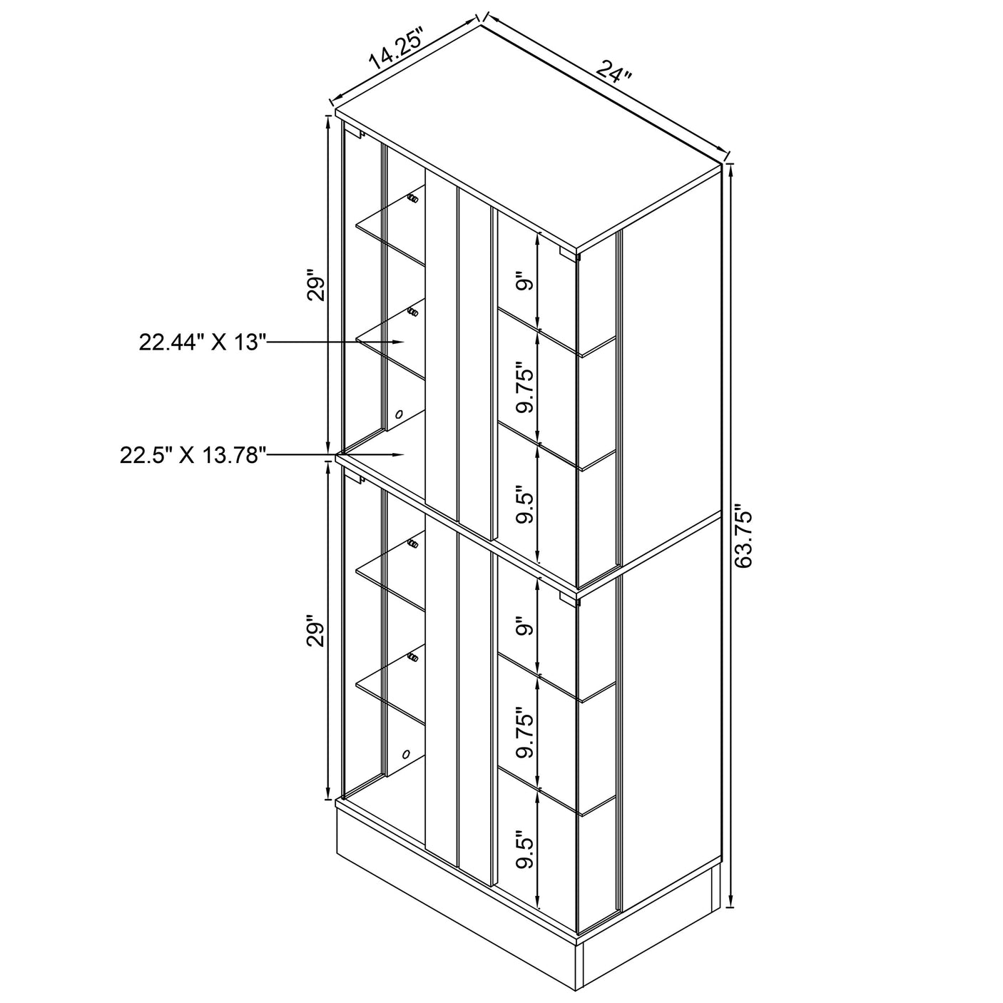 Curio Cabinet - Cabra Display Case Curio Cabinet with Glass Shelves and LED Lighting Black High Gloss