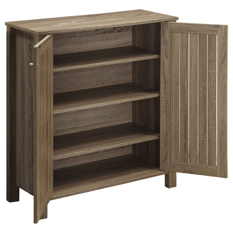 Shoe Cabinet - Marisa 4-shelf Shoe Cabinet Dark Taupe