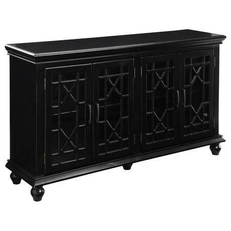 Kovu 4 - door Accent Cabinet Black | Coaster | Home Elegance USA