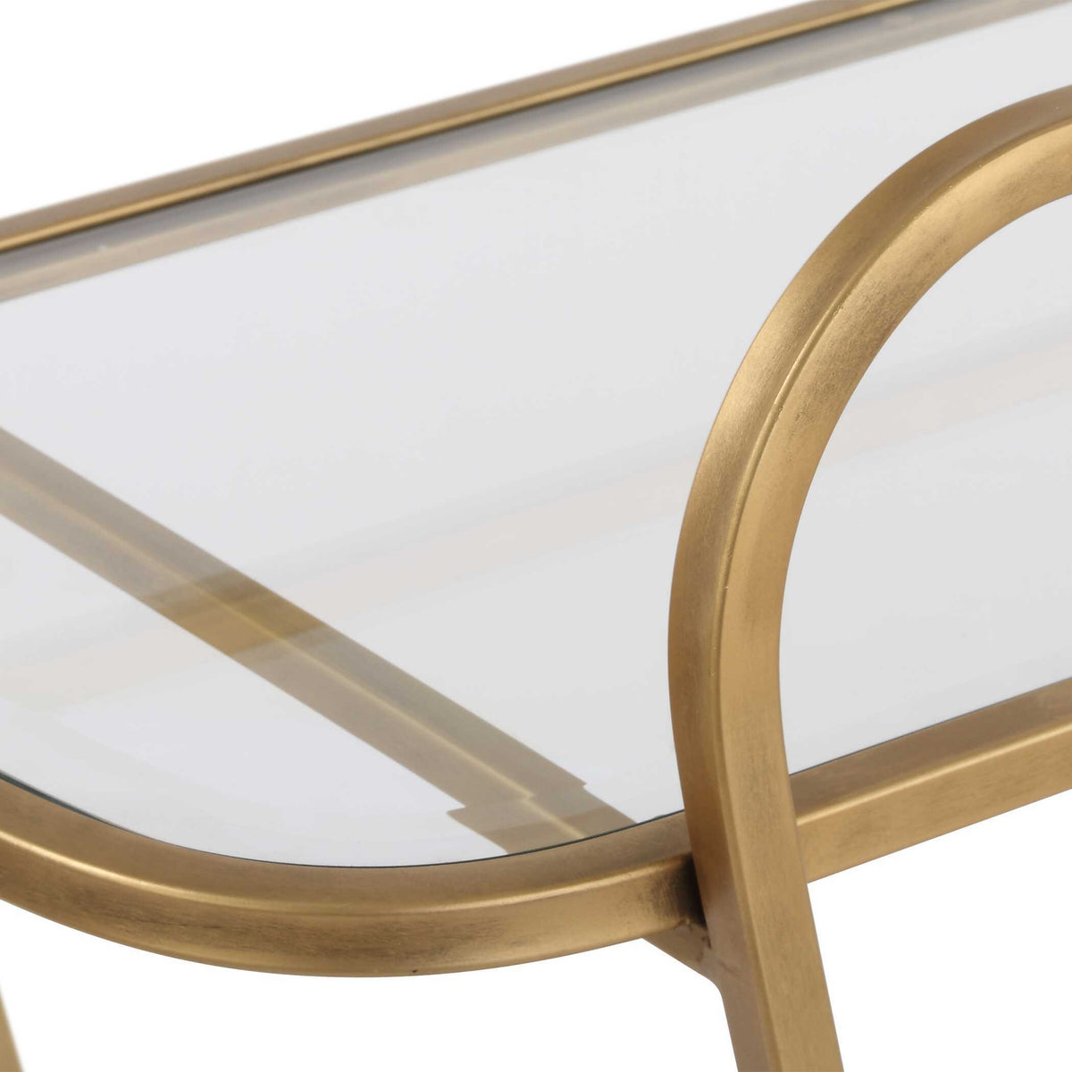 Swain Brass Serving Cart - Bronze by Uttermost - View 6