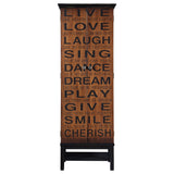 Tall Accent Cabinet - Lovegood 2-door Accent Cabinet Rich Brown and Black