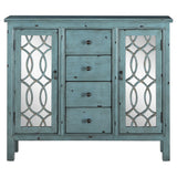 Accent Cabinet - Rue 4-drawer Accent Cabinet Antique Blue