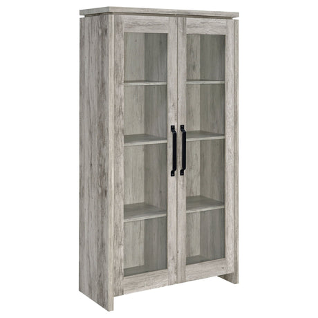 Alejo 2 - door Tall Cabinet Grey Driftwood | Coaster - 950783 - Home Elegance USA - 1