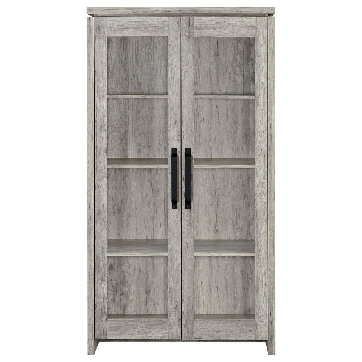 Alejo 2 - door Tall Cabinet Grey Driftwood | Coaster - 950783 - Home Elegance USA - 4