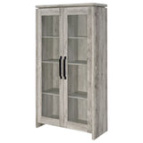 Tall Accent Cabinet - Alejo 2-door Tall Cabinet Grey Driftwood