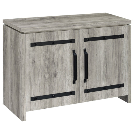 Accent Cabinet - Enoch 2-door Accent Cabinet Grey Driftwood