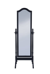 Cabot Rectangular Cheval Mirror with Arched Top Black | Coaster | Home Elegance USA